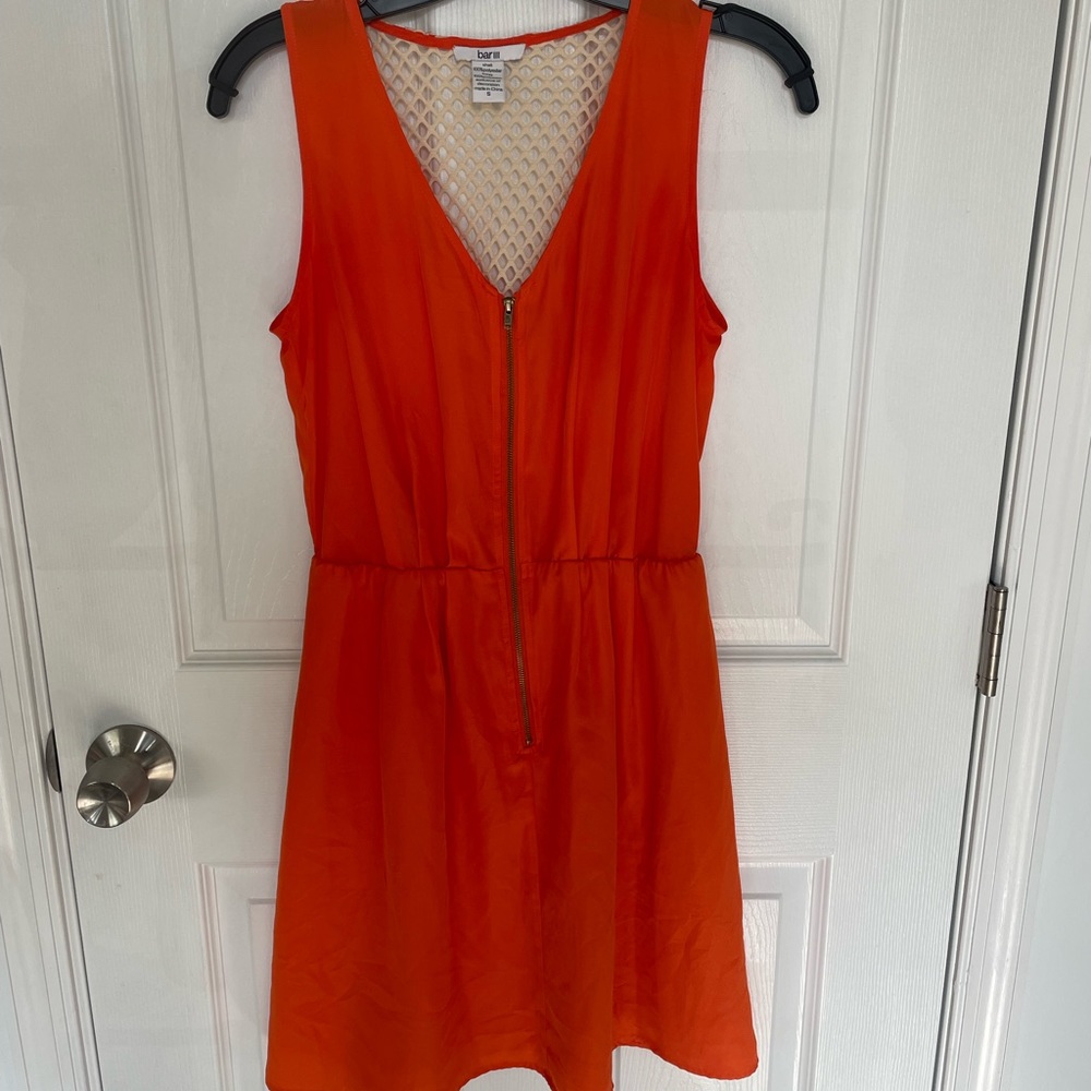 Bar III orange dress size small